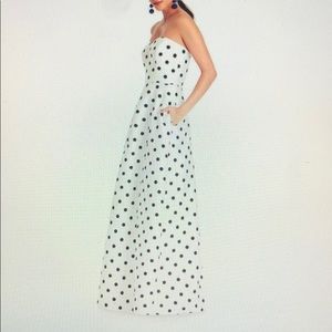 Alfred Sung Polka Dot Evening Gown sz 2L